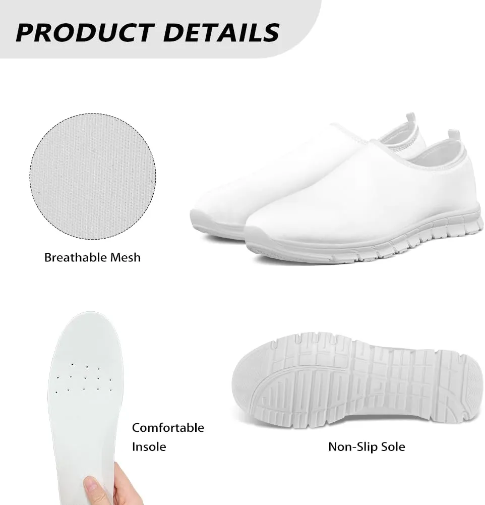 3D Horse Printed Men’s Slip On Loafers Trendy Art Painted Leisure Dressy Sneakers Flat Lightweight Walking Shoes