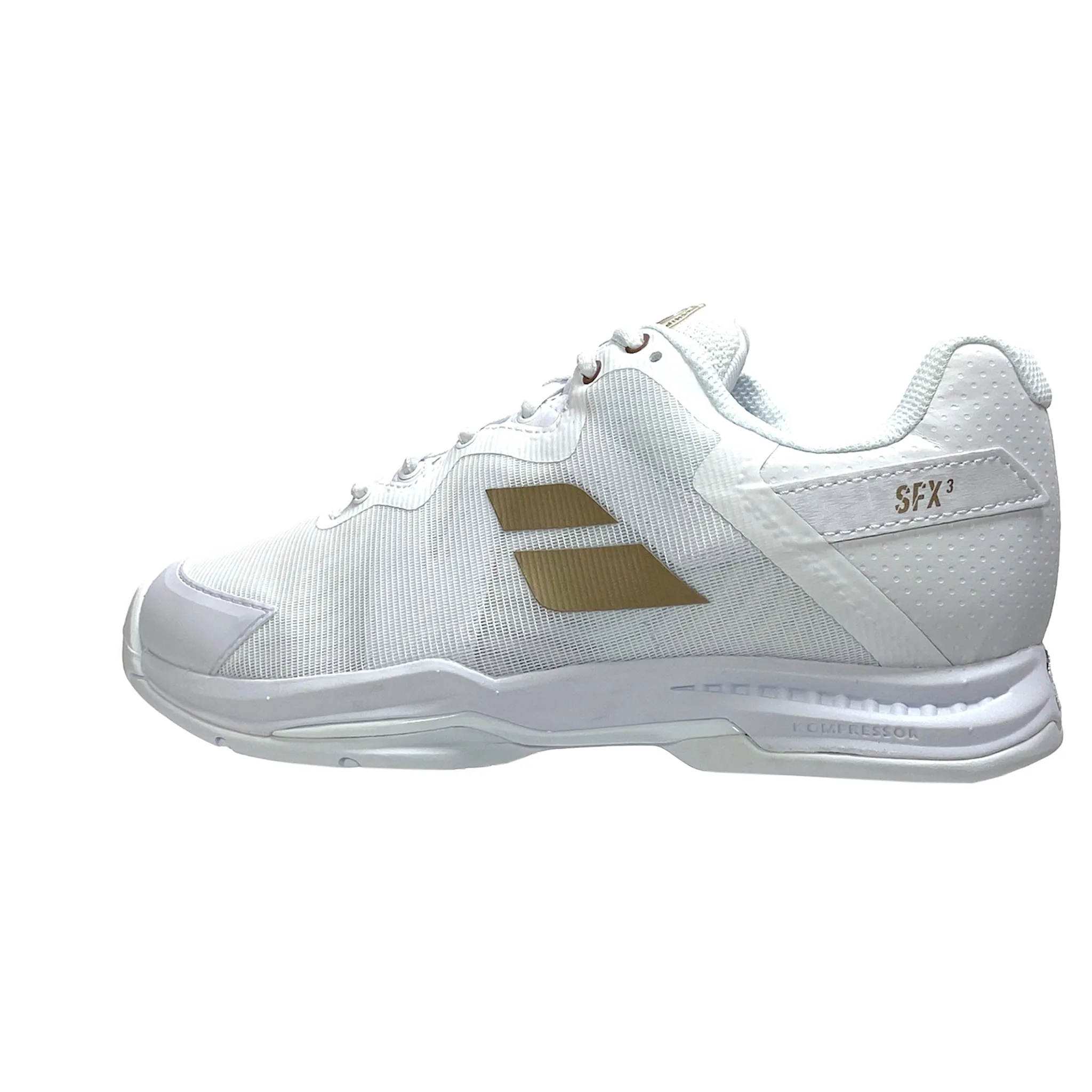 Babolat Women's SFX3 Wimbledon AC 31S23885-1070 White/Gold