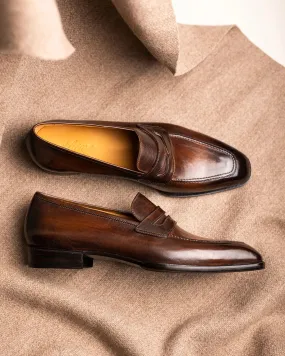 Brown Leather Relaxed Radiance Slip-On Loafers   - Summer 2024 Collection
