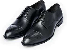 Men's Dress Shoes Handmade Leather Formal Business Oxford Shoes Premium Brogue Derby Retro Dress Shoes for Men