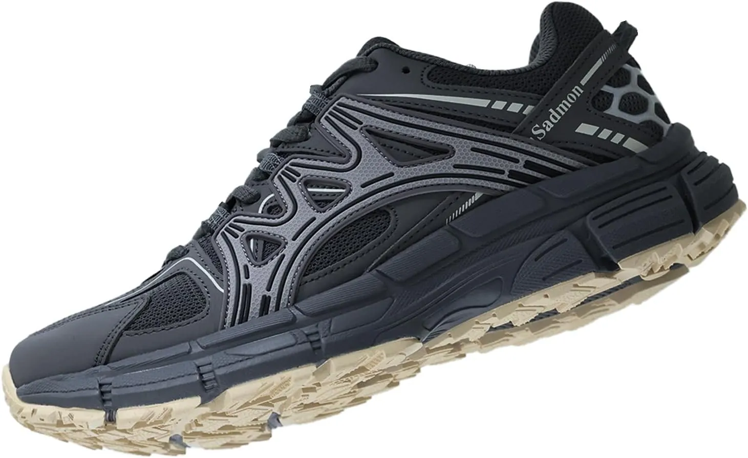 Men's Slip Resistant Trail Running Shoes - Supportive Athletic Shoes for Outdoor Fitness Walking, Road Running and Gym Training
