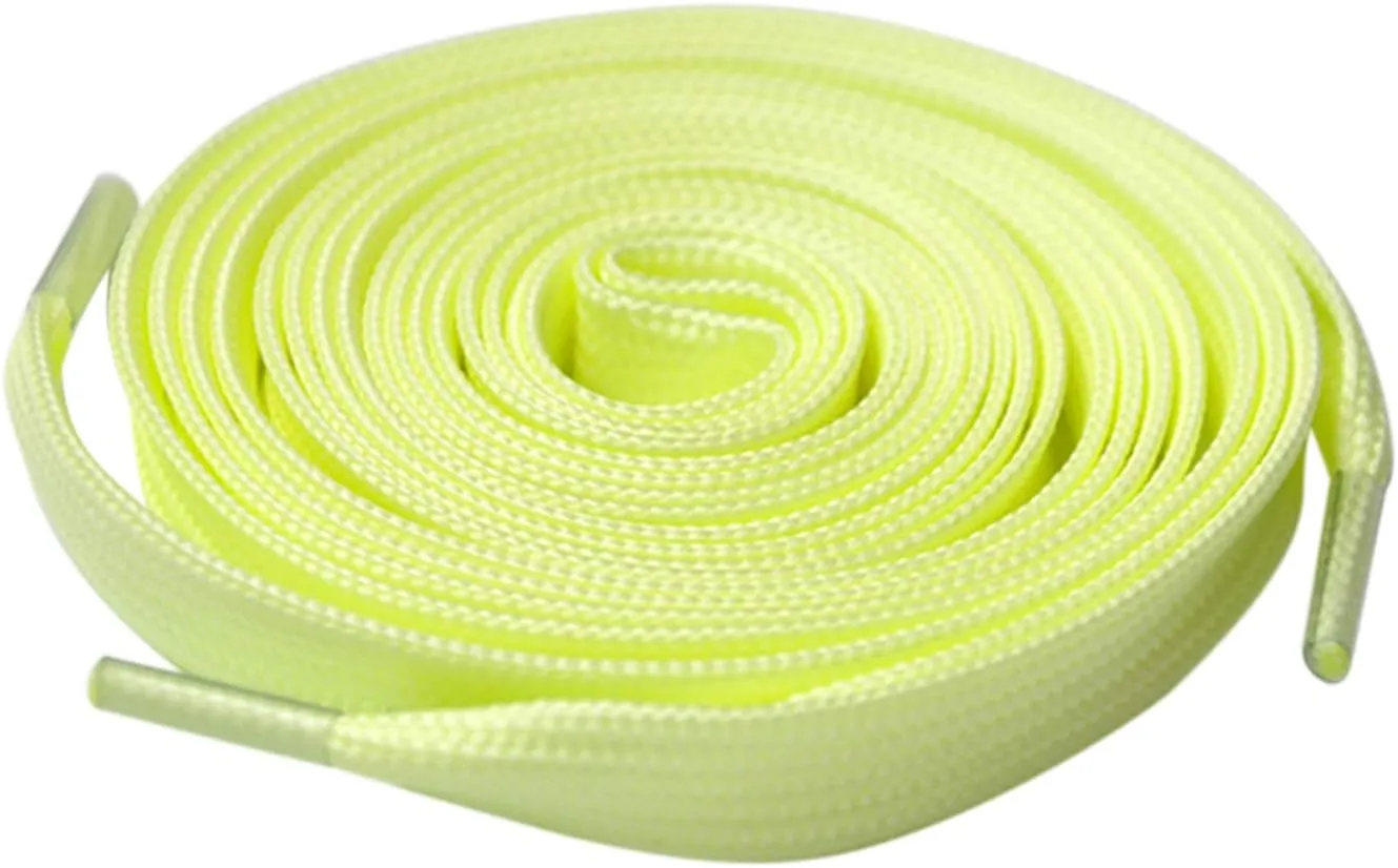 Santimon Luminous Flat Shoelaces Glow in The Dark Colorful Fluorescent Light Up Sport Adults Kids Party Birthday Gift