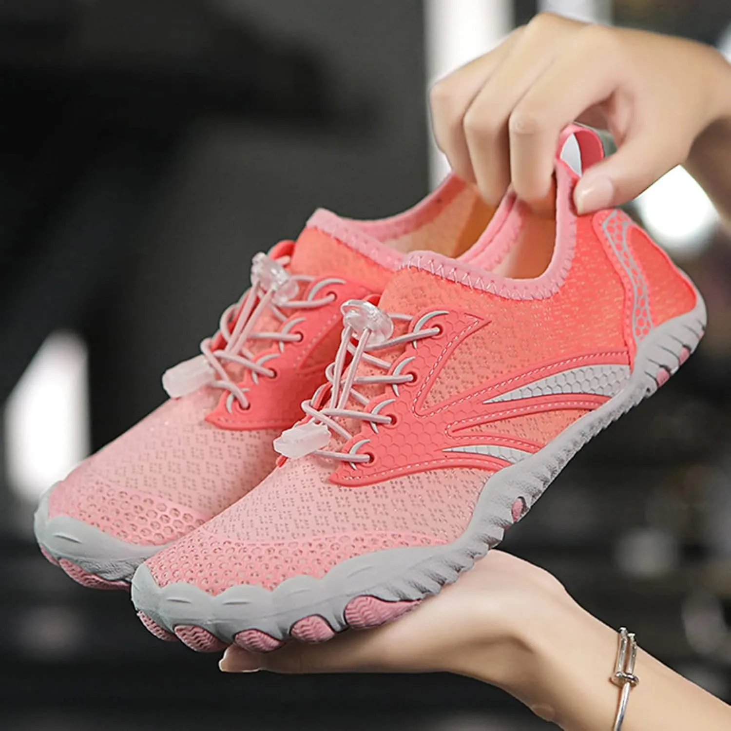 Womens Water Shoes,Quick-Dry Lightweight Breathable Aqua Beach Swim Shoes Men,Summer Comfy Slip Resistant Pool Surf Barefoot Shoes,Unisex,for Swimming Diving Kayaking Yoga